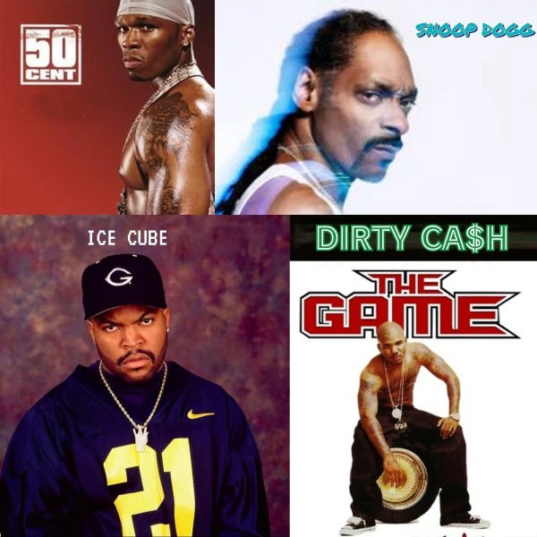 50 Cent &amp; Snoop Dogg &amp; Ice Cube &amp; The Game - #Dirty Cash