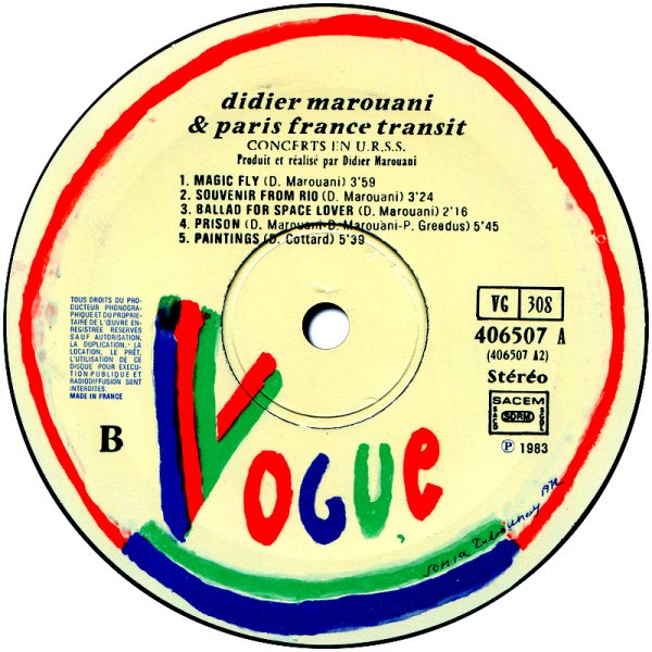 Didier Marouani &amp;  Paris France Transit - Disc 1 Side B