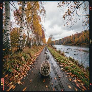 Оля Гаврилюк - Осень, тополь жёлто-красный