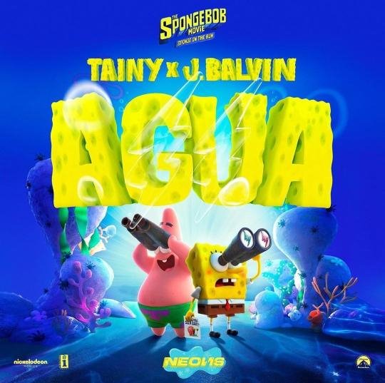 Tainy Feat. J Balvin - Agua (From The Original Motion Picture Spongebob SquarePants On The Run)