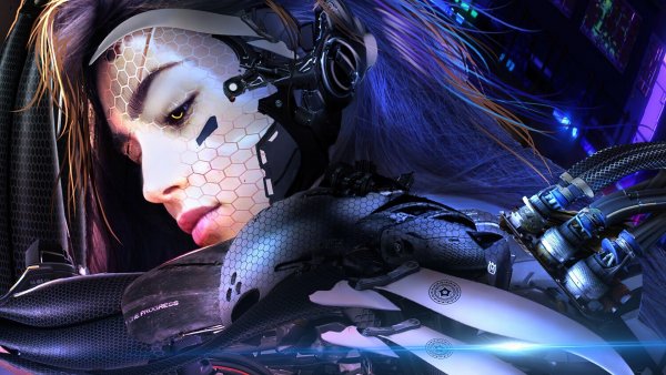 Sci-fi-soldier-girl-cyber-suit-4k-wallpaper