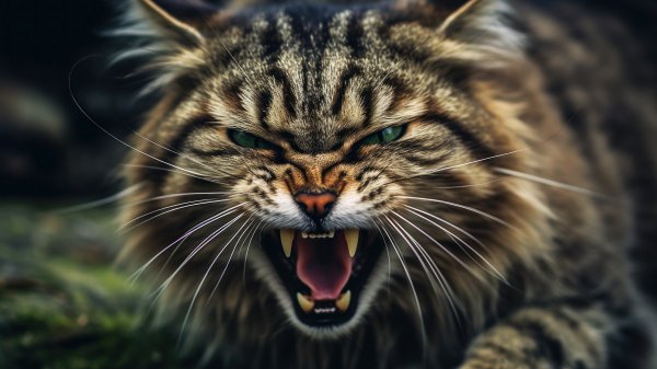 Wildcat-growl-animal-4k-wallpaper 846@1@m