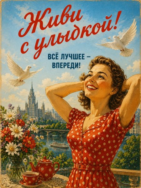 Ретро открытка из СССР