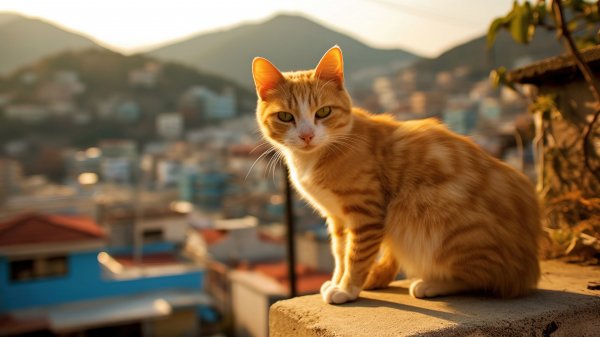 Orange-cat-animal-4k-wallpaper