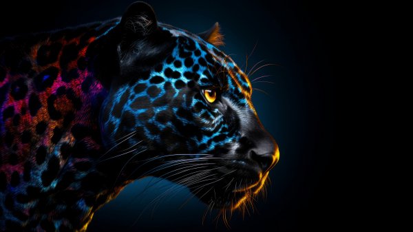 Jaguar-animal-digital-art-4k-wallpaper
