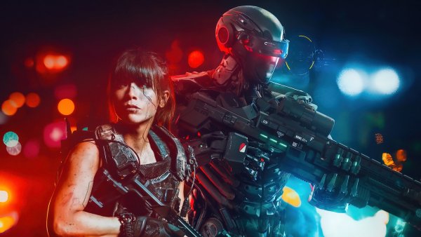 Sci-fi-girl-soldier-digital-art-4k-wallpaper