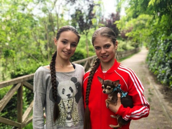 Анна Щербакова и Александра Трусова