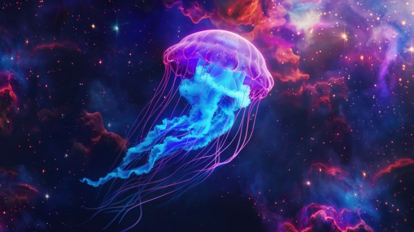 Jellyfish-space-digital-art-animal-8k-wallpaper 727@2@b