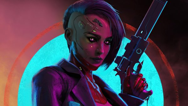 Cyberpunk-girl-pistol-gun-sci-fi 4K-6.726