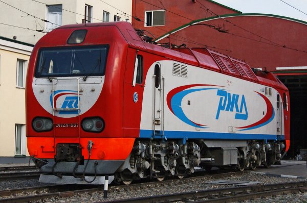 Электровоз ЭП2К-001, депо Новосибирск