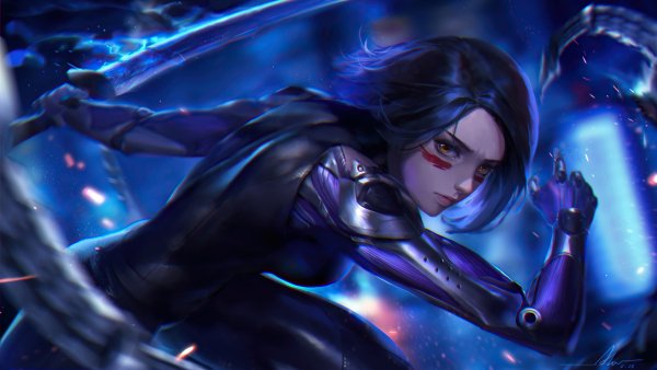 Alita-battle-angel-sword-movie-art- 4K