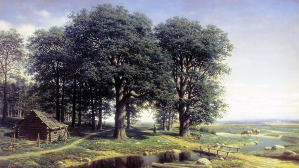 Клодт Михаил К. Дубовая роща (1863)