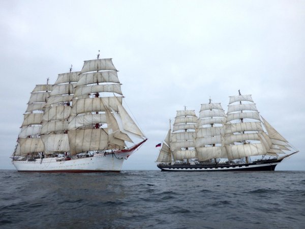 Барки "Седов" и "Крузенштерн"