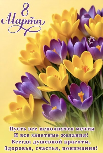 С Праздником 8 Марта!