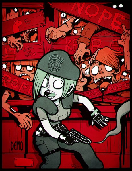 Джилл Валентайн арт