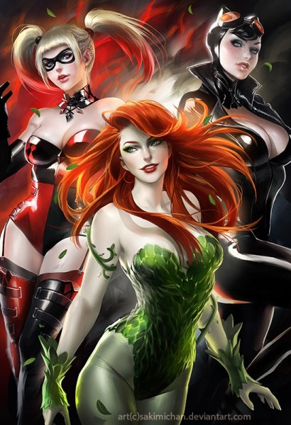 dc girls by sakimichan-d60cluq