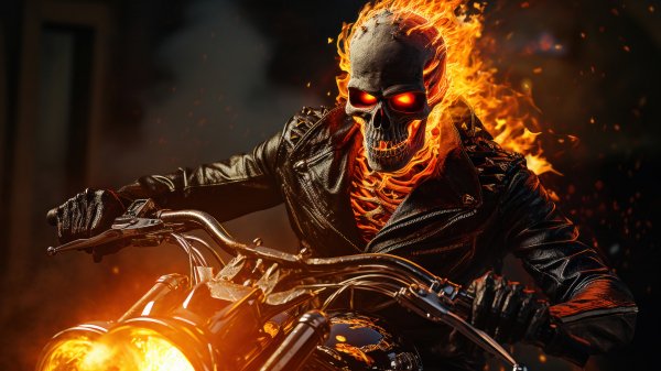 Ghost-rider-marvel-superhero-4k-wallpaper 318@0@k