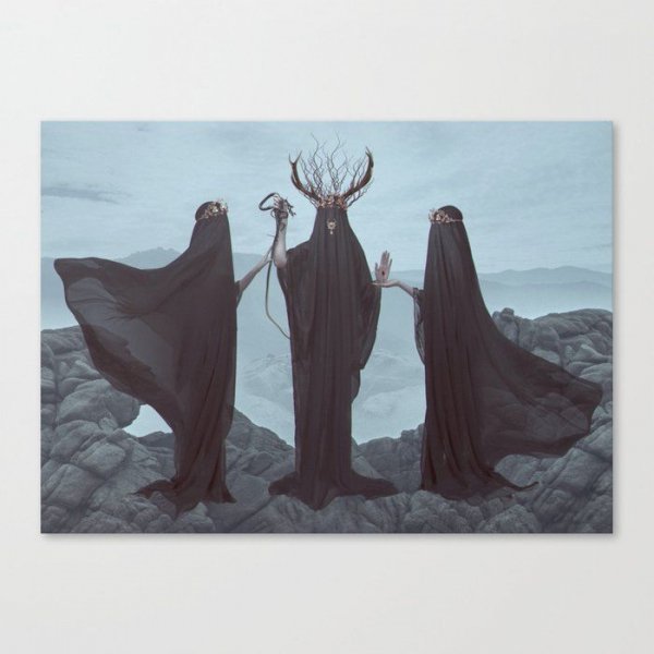 Unholy Trinity Canvas Print by Natalie Shau - Medium