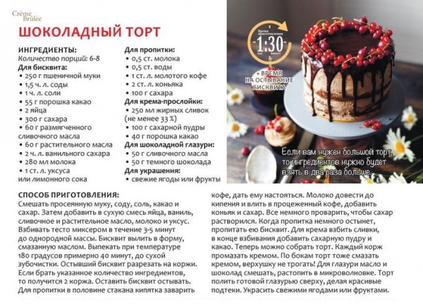 Шоколадный торт
