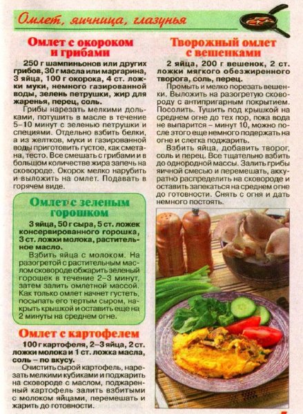 Омлет на завтрак