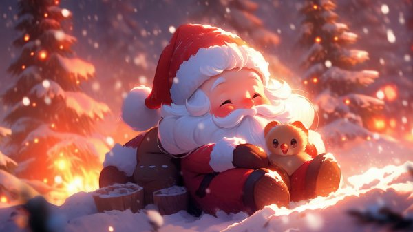 Adorable-cute-santa-clause-christmas-4k 75@5@a