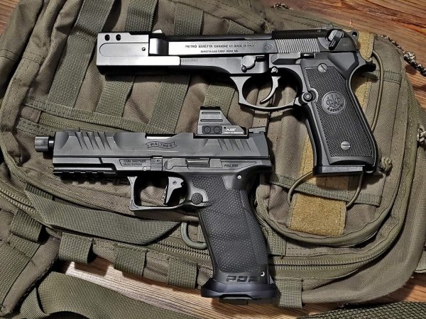 Walther PDP PRO и Beretta 92FS, оба 9mm Parabellum