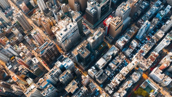 City-buildings-aerial-photography-scenery-4k-wallpaper