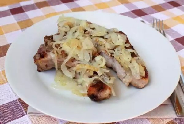 Антрекот из свинины в духовке
