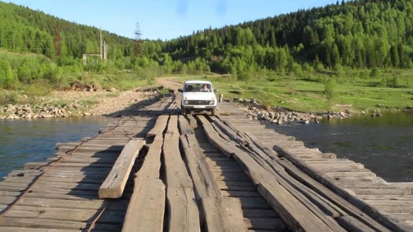 Деревянный мост через р.Косьва