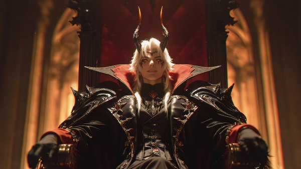 Demon-lord-horn-throne-fantasy-4k-wallpaper 871@5@l