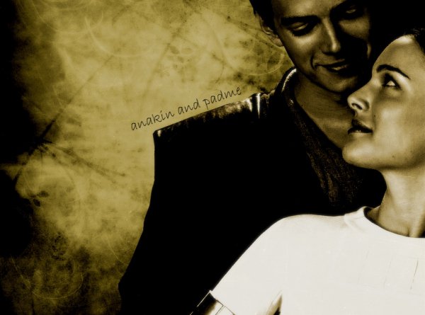 anakin and padme wallpaper 2 by obsessiv