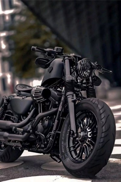 photo royal enfield black bike