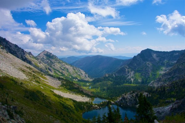 Earth-landscape-cloud-forest-idaho-lake-mountain-nature