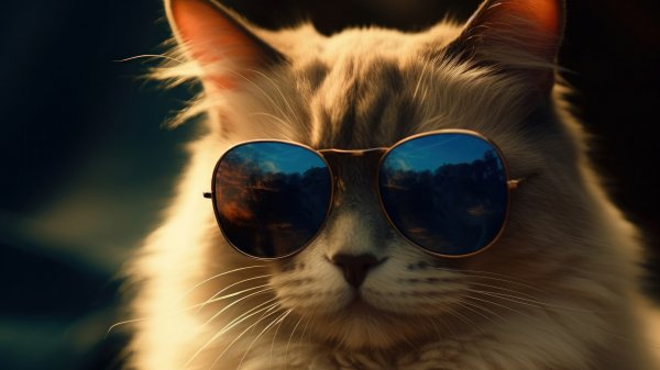 Cat-sunglasses-digital-art-animal-4k-wallpaper