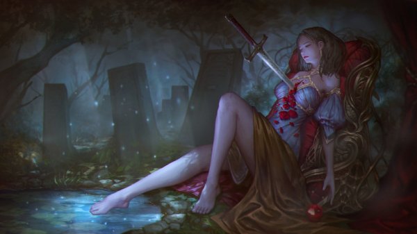 art-барышня-красивые-картинки-Мрачные-картинки-белоснежка-415