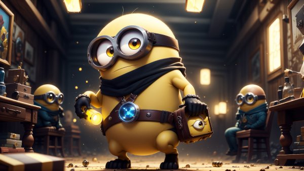 Minion-digital-art-4k-wallpaper