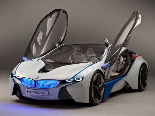 bmw vision efficientdynamics kontsept vid speredi