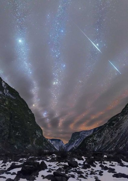 звездное небо звездопад звезды ночь