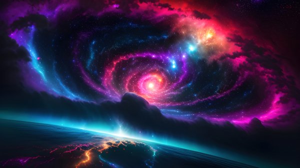 Outer-space-colorful-galaxy-ai-4k-wallpaper