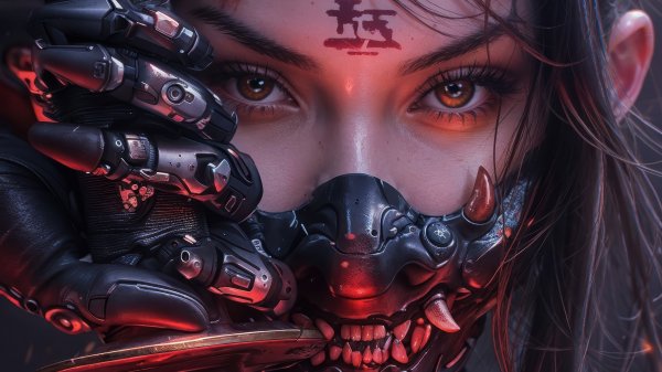 Anime-girl-demon-horn-cyberpunk-sci-fi-4k 373@5@d