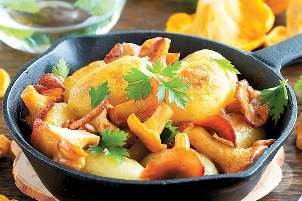 Картошка с лисичками