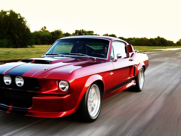 ford ford mustang krasnyy avtomobil 8319