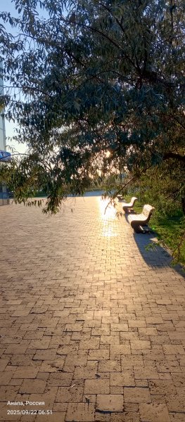 Анапа. Восход солнца в районе речки Анапка