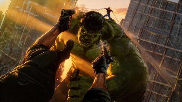 Spiderman-punisher-vs-hulk-brand-new-day-4k 21@5@s