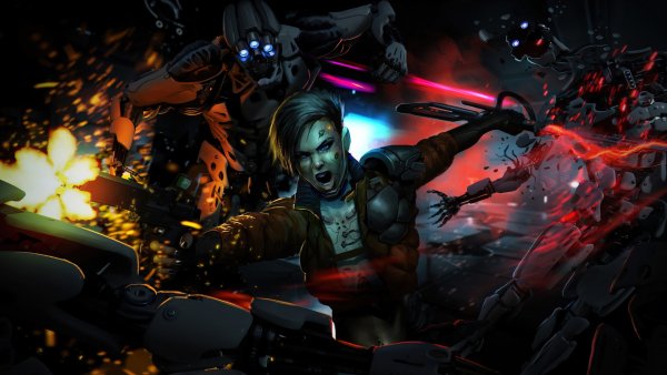 Cyberpunk-girl-gun-battle-sci-fi-1-4k-wallpaper-3840x2160