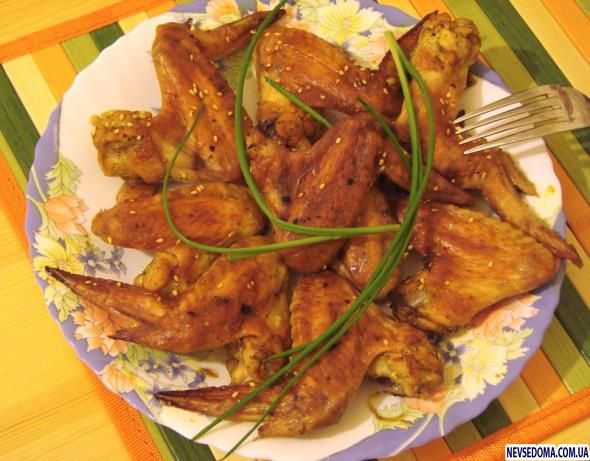 Куриные крылышки на обед