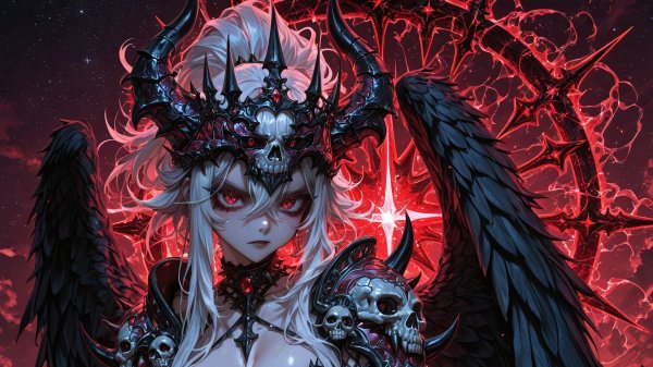 Anime-girl-red-eyes-wings-fantasy-4k 315@5@i