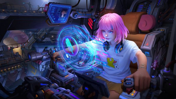 Sci-fi-girl-pilot-digital-art 4K-6.2544