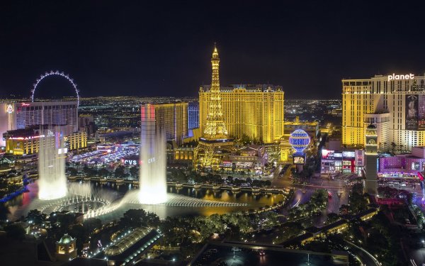 Las Vegas ночные города дома