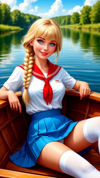 Славя из игры "Бесконечное лето"
